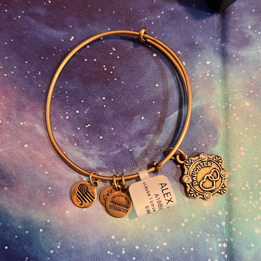 Limited Addition Alex and Ani Daughter with Swarovski Crystals on charm - Picture 2 of 5